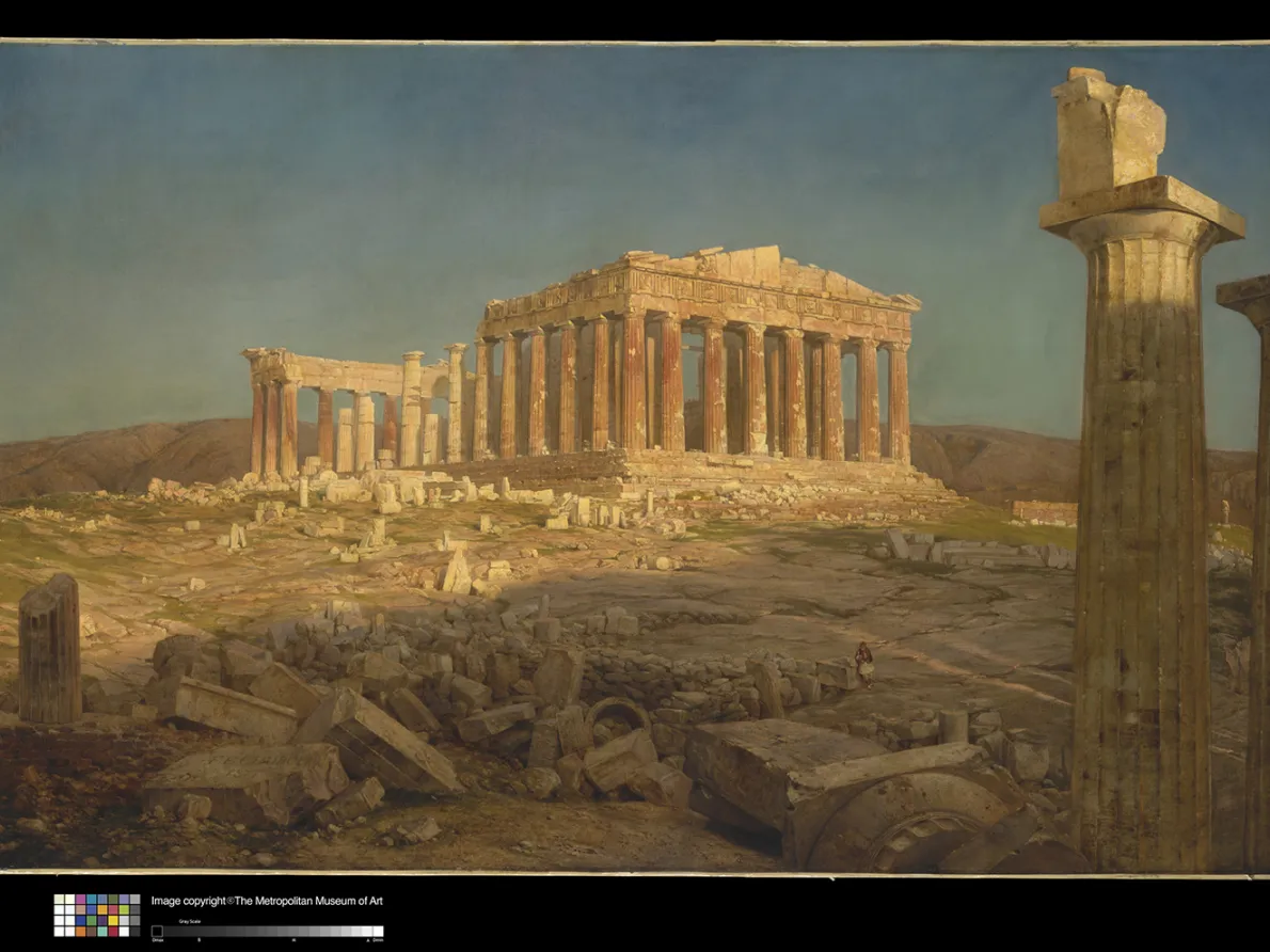 “The Parthenon,” 1871, Frederic Church, oil on canvas. The Metropolitan Museum of Art, New York. Bequest of Maria DeWitt Jesup, from the collection of her husband, Morris K. Jesup, 1914 (15.30.67)