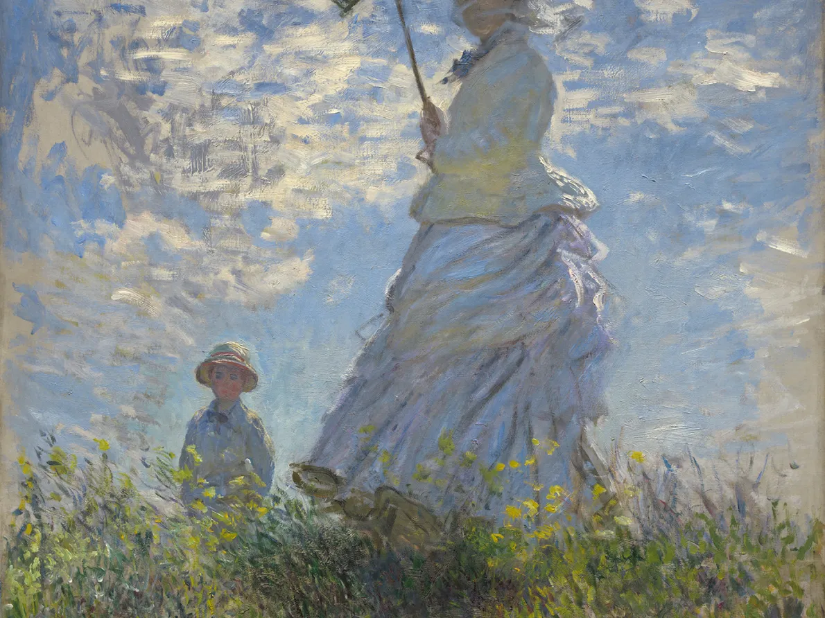 “Woman with a Parasol–Madame Monet and Her Son,” 1875, Claude Monet, oil on canvas. National Gallery of Art, Washington, D.C. Collection of Mr. and Mrs. Paul Mellon, 1983.1.29