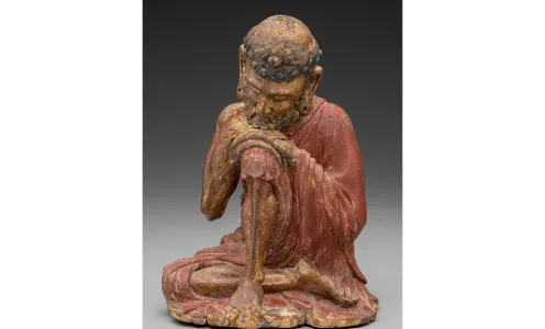 Chinese, Shakyamuni as an Ascetic, late 13th - early 14th century, wood with lacquer, gilding, and traces of color. Detroit Institute of Arts, City of Detroit Purchase, 29.172.
