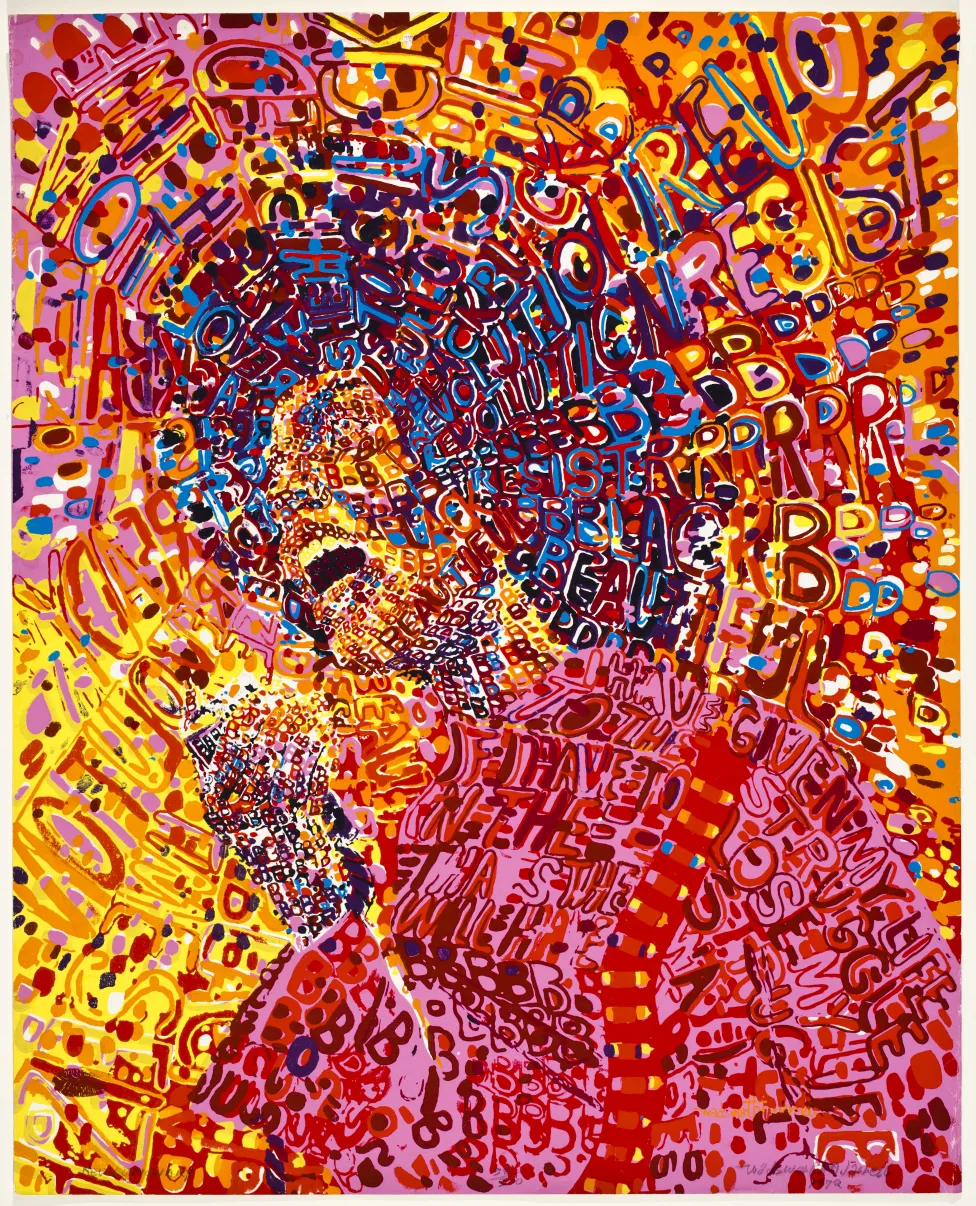 “Revolutionary,” 1972, Wadsworth Jarrell, screenprint. Detroit Institute of Arts
