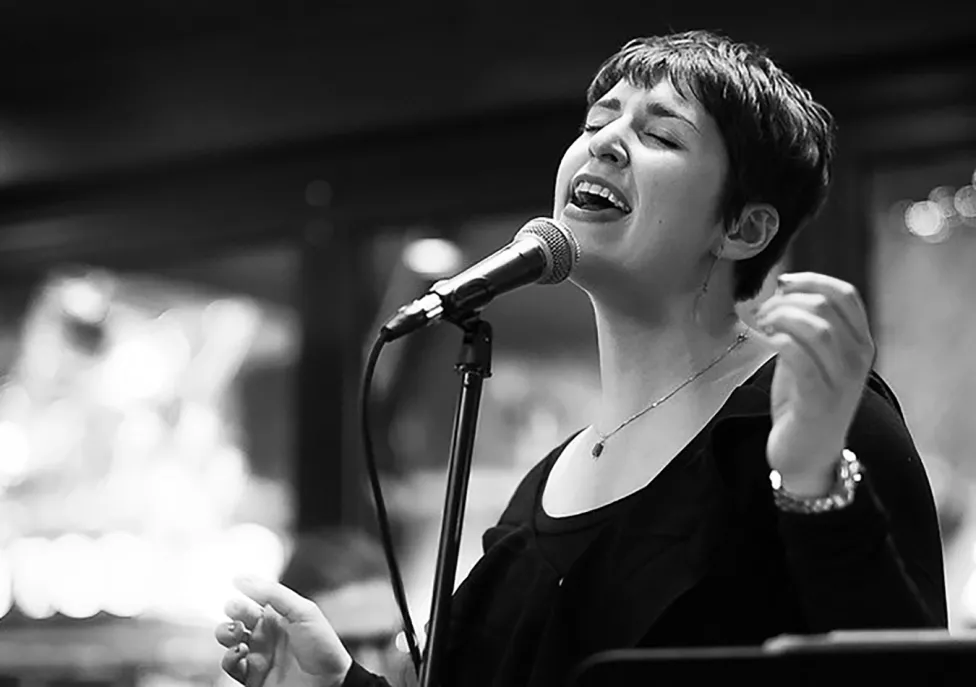 Emma Aboukasm singing