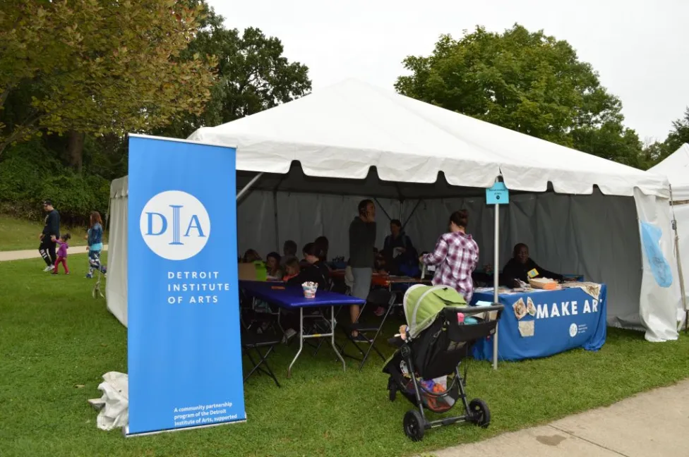 The DIA Art-Making tent