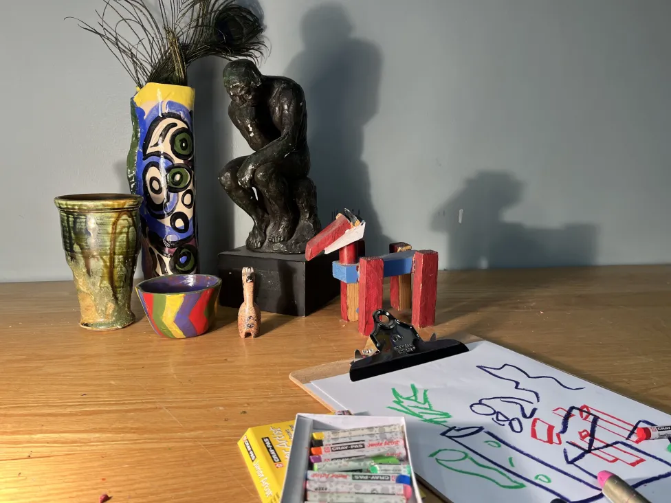 Items from the Studio featured in a still life picture