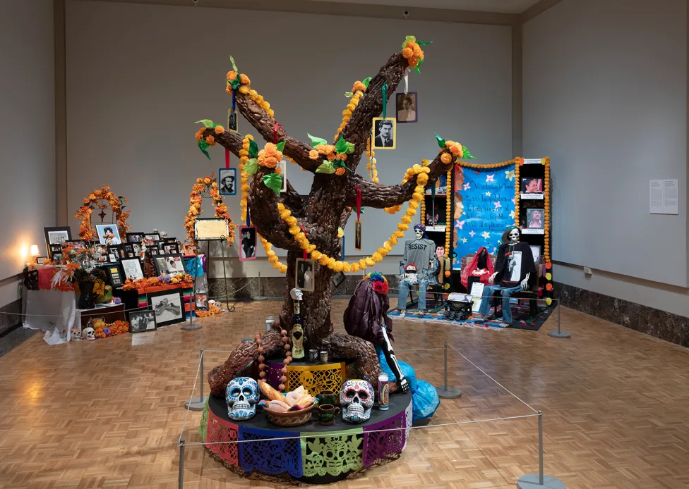 Ofrenda altars on view at the DIA