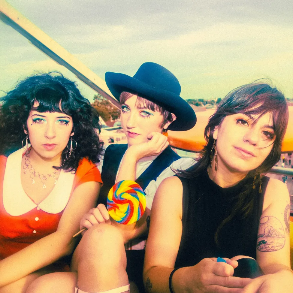 Three women sitting together