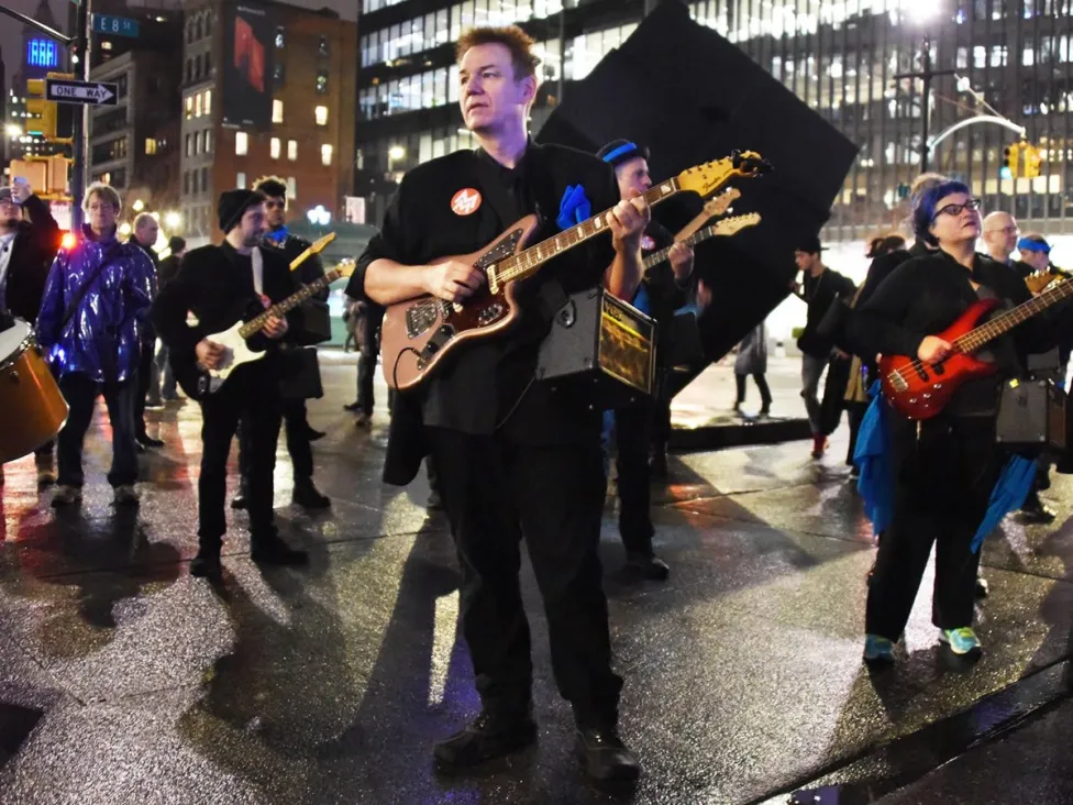 Tilted Axes: Music for Mobile Electric Guitars