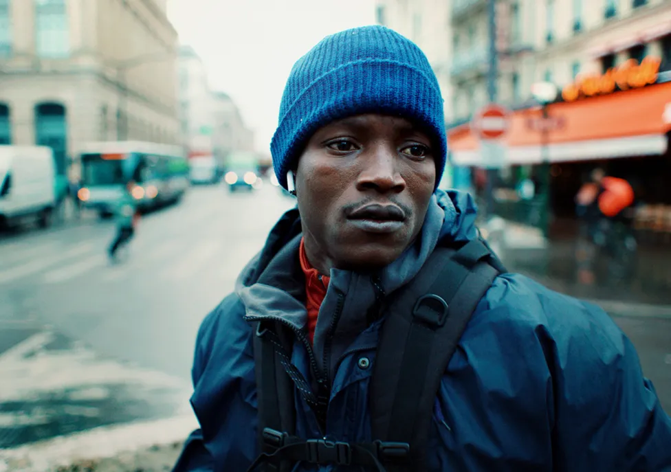 A still from Souleymane's Story, screening at the Detroit Film Theatre in October 2025