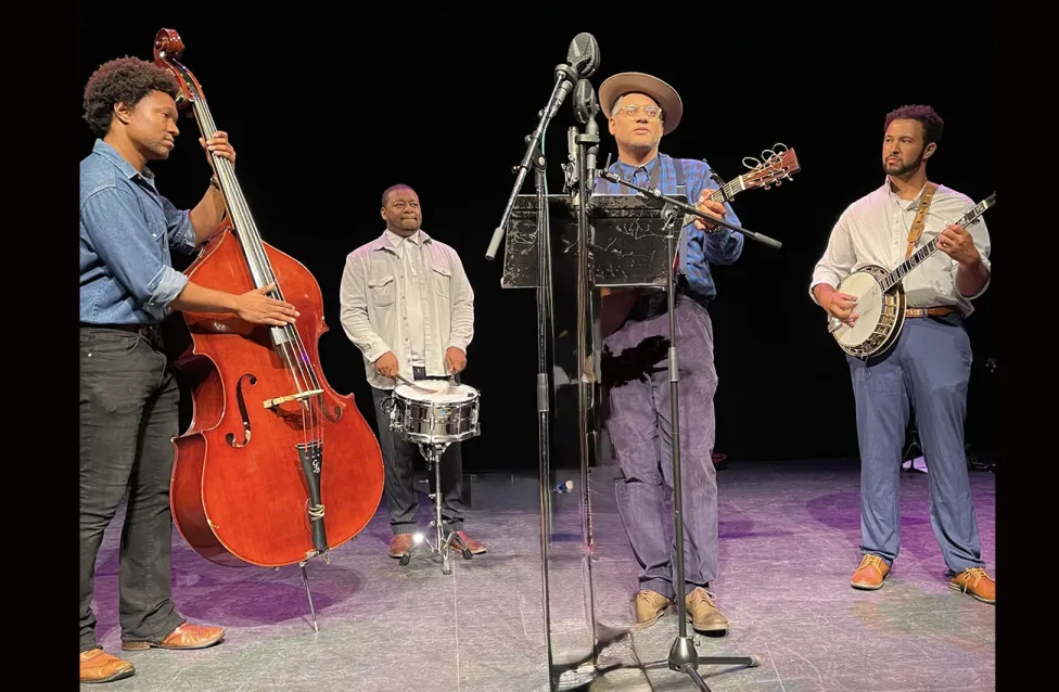 Dom Flemons and band onstage