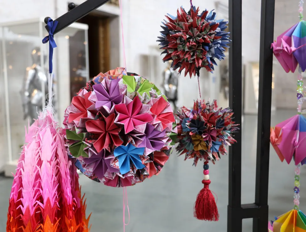 Paper crafts from a former Hinamatsuri event