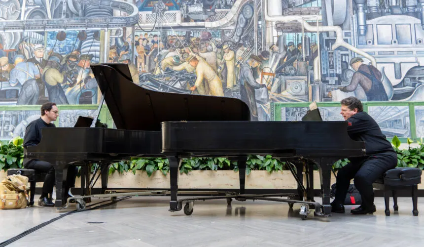 Pianists in Rivera Court