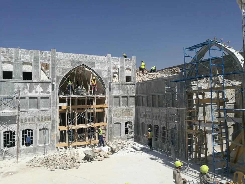 Restoration in Progress at Beit al-Tunji, Old Mosul, Iraq