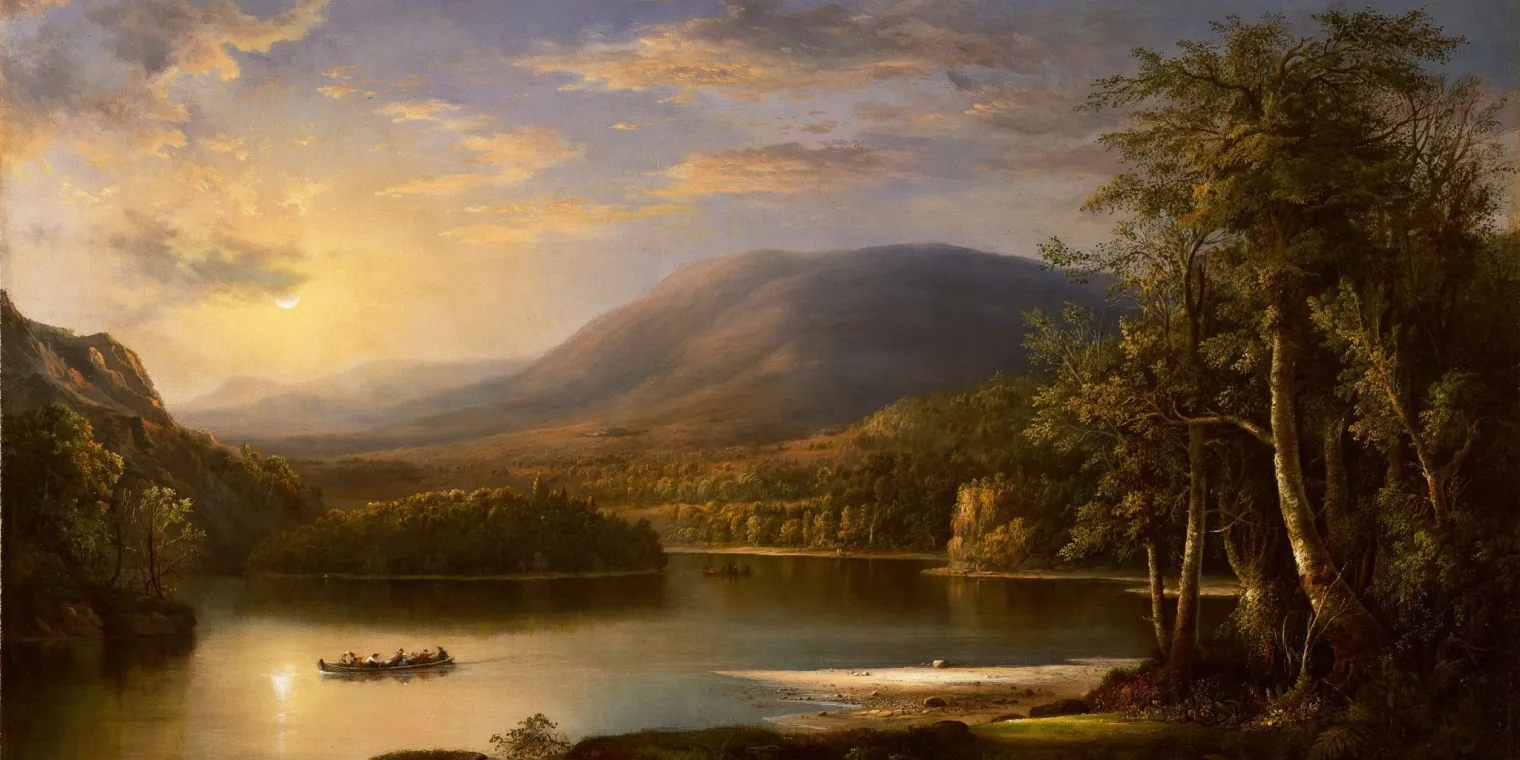 Robert S. Duncanson, Ellen's Isle, Loch Katrine, 1871, oil on canvas. Detroit Institute of Arts, Gift of the Estate of Ralzemond D. Parker