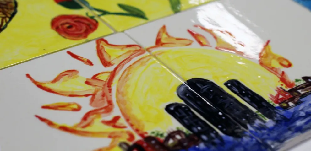 Painted tiles