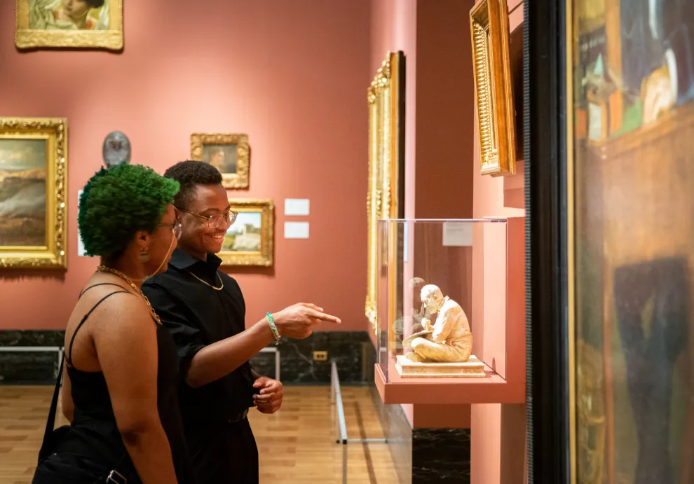 Teen Council members in the galleries