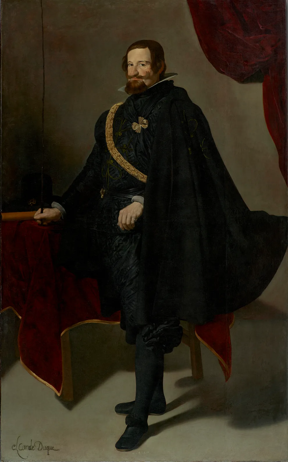 Diego Velázquez, Gaspar de Guzmán, Count-Duke of Olivares, ca. 1625-1626. The Hispanic Society of America, New York