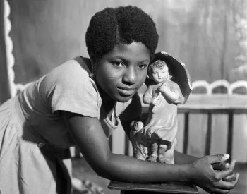 Beatrice with trademark figurine, Ever Young Studio