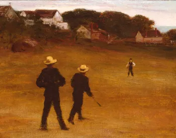 "The Ball Players," 1871, oil on canvas