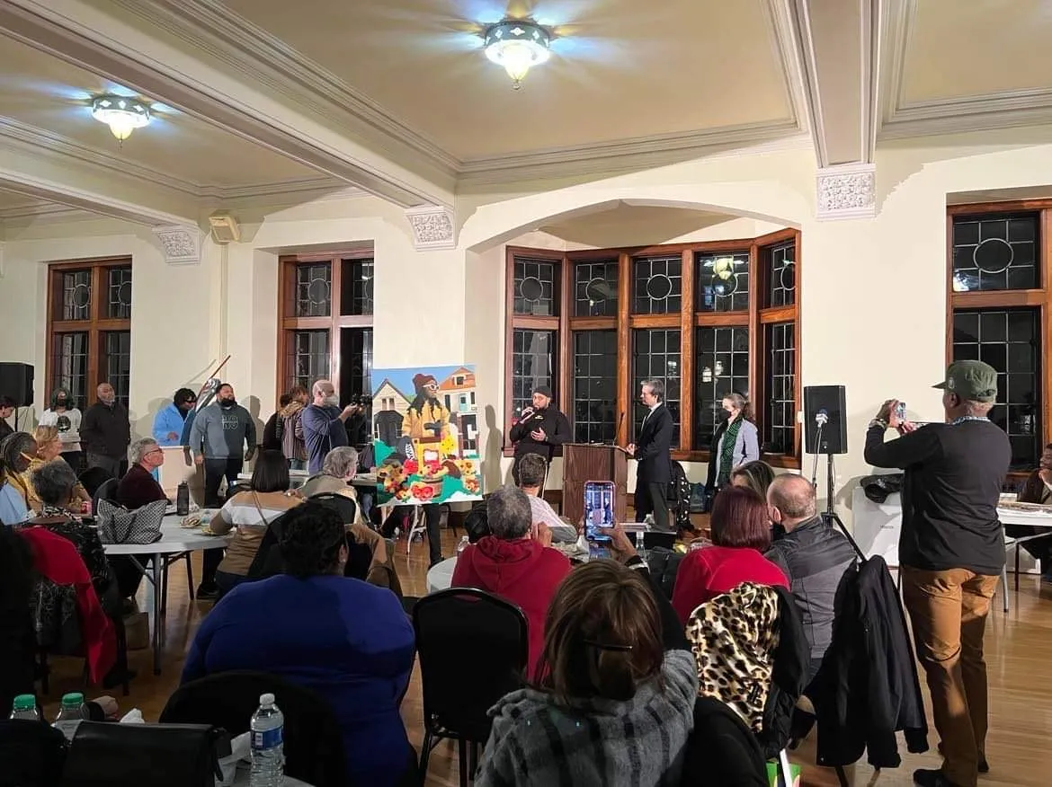 Detroit Fine Arts Breakfast Club art presentation at Marygrove College