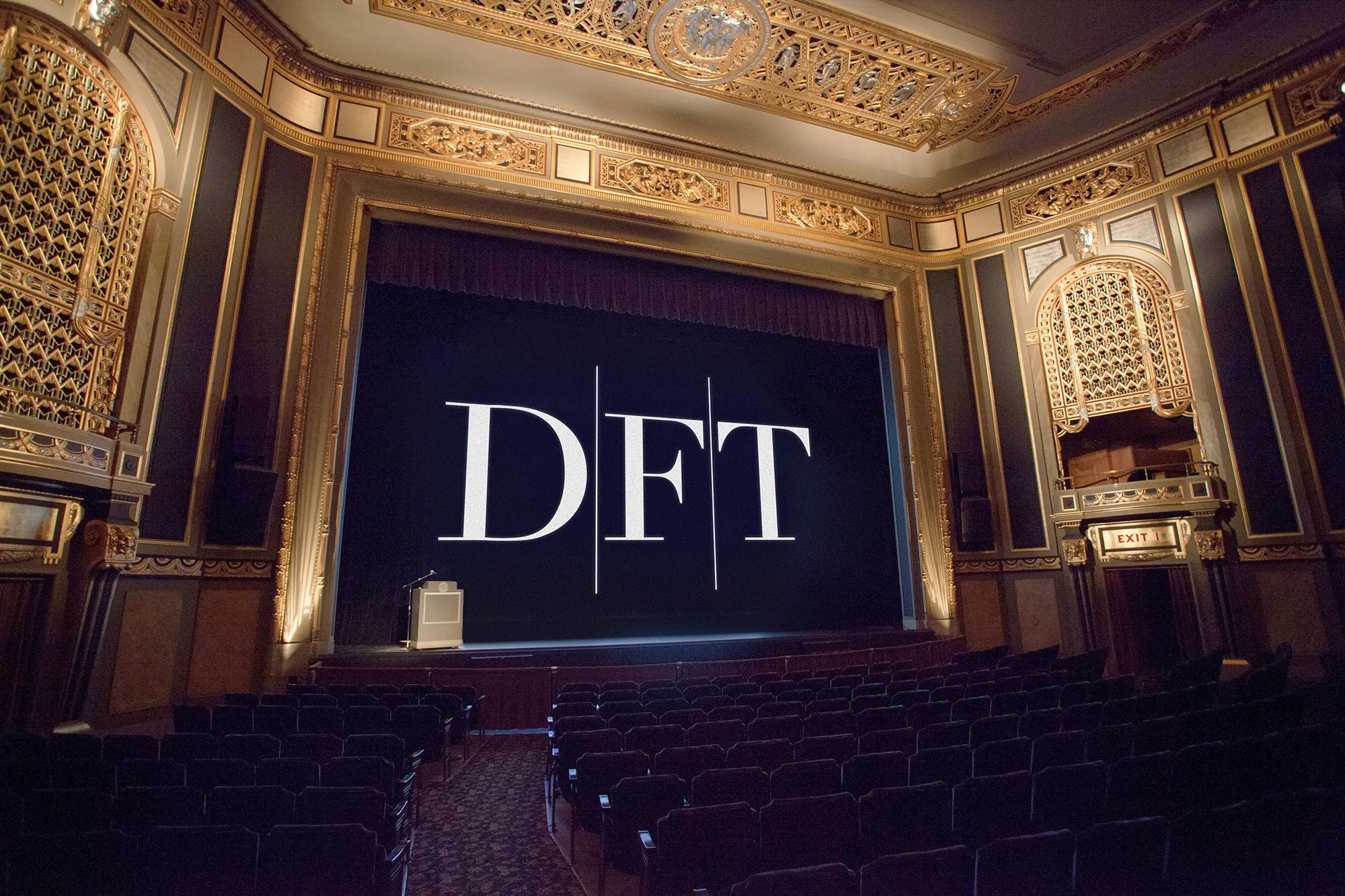The Detroit Film Theatre stage