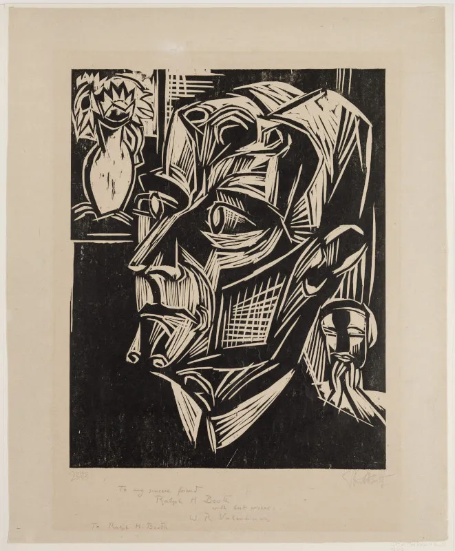Karl Schmidt-Rottluff, Dr. Wilhelm R. Valentiner II, 1923. Collection: Detroit Institute of Arts, Gift of Mrs. Ralph Harman Booth