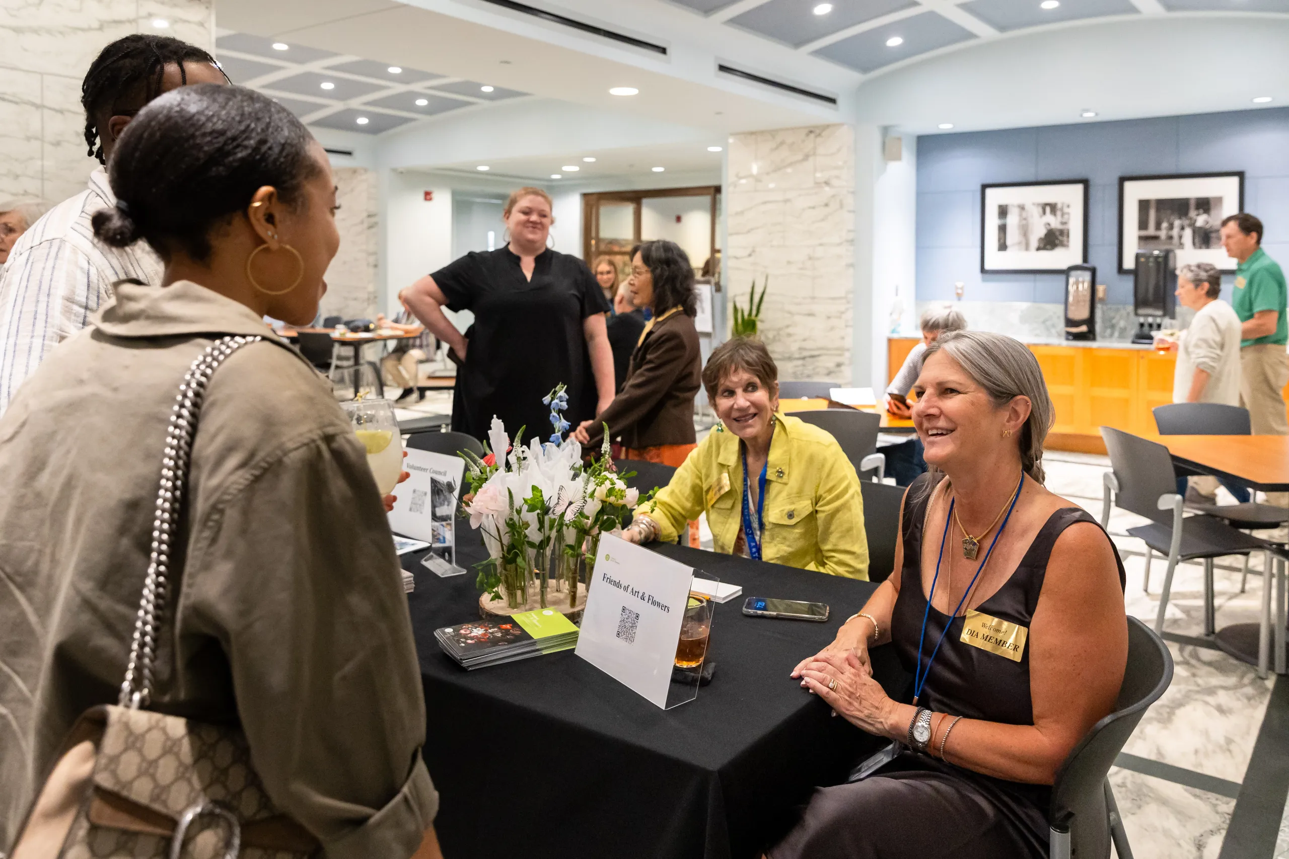 New member tour check-in