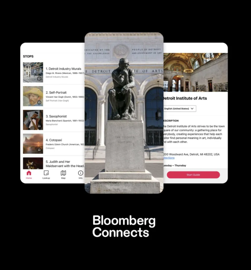 Bloomberg Connects app interface