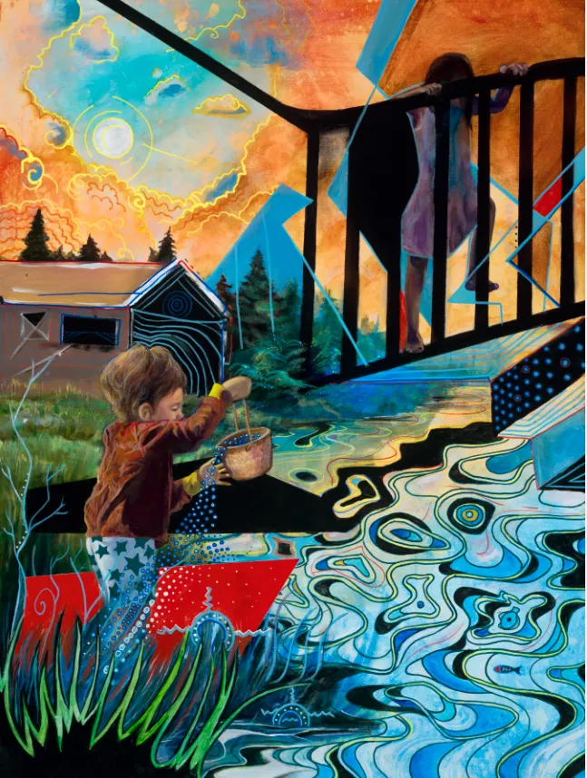 Moira Villiard (Fond du Lac Band of Lake Superior Chippewa), The Waters of Tomorrow, 2019. Courtesy of the artist