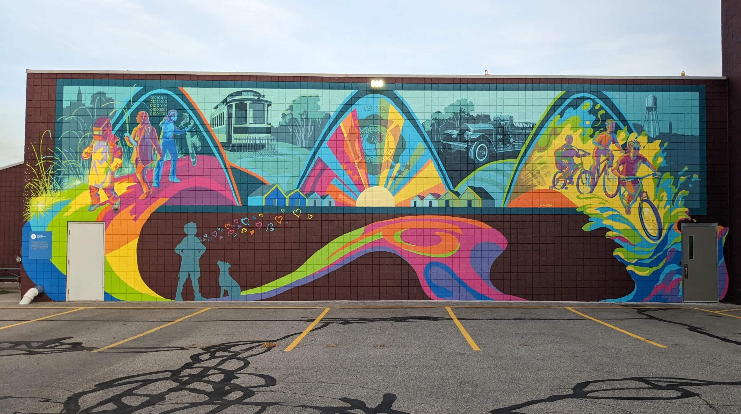 Artist: Wendy Popko (also photo). Location: Center Line, Macomb County