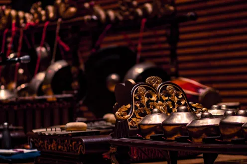 Instruments used in the University of Michigan’s Gamelan Ensemble  