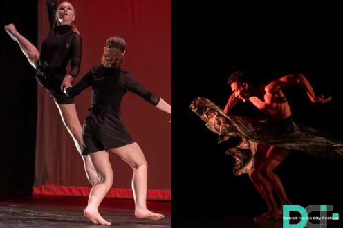 Dancers on stage in various poses