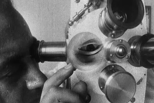 A still from the short films of Man Ray