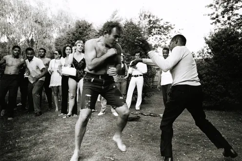 Film still from How To Come Alive with Norman Mailer