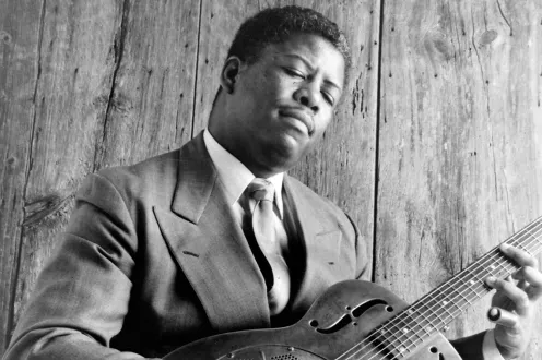 Robert Jones pictured playing guitar