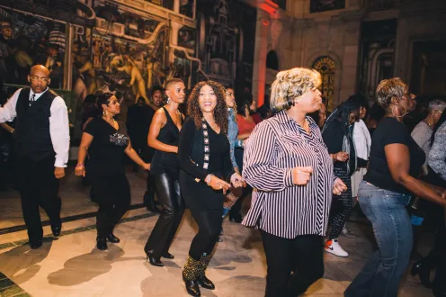 Dancing in the DIA's Rivera Court
