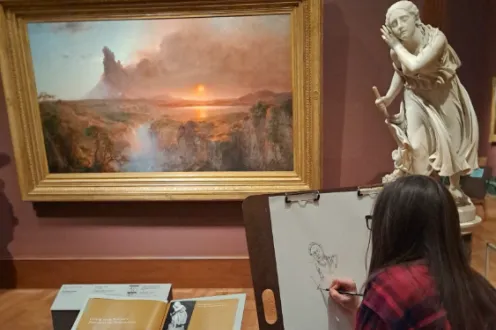 Drawing in the galleries, American