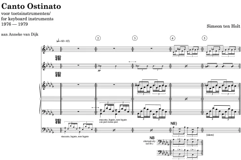 Justin Snyder, Canto Ostinato