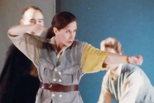 A still from the film Monk in Pieces screening at the Detroit Film Theatre