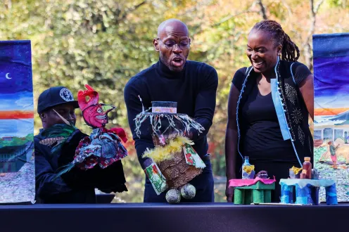 Emmanuel Elpenord performs 