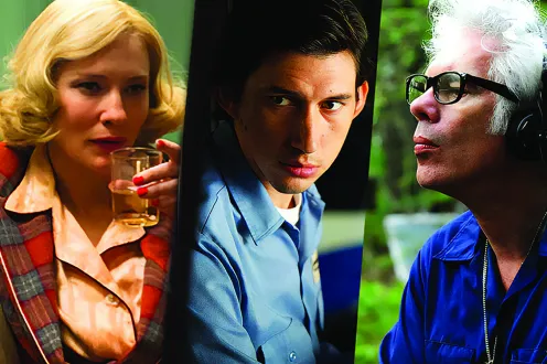 Cate Blanchett, Adam Driver, and Jim Jarmusch pictured