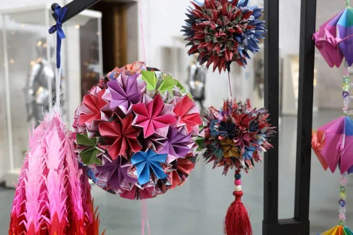 Paper crafts from a former Hinamatsuri event