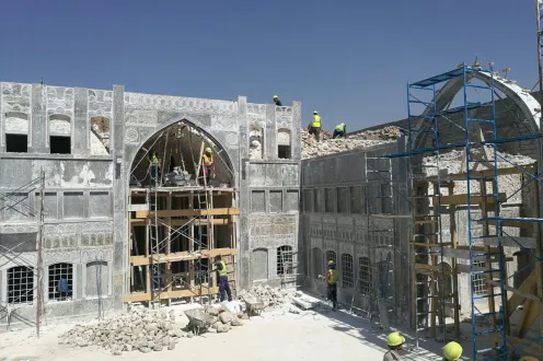 Restoration in Progress at Beit al-Tunji, Old Mosul, Iraq