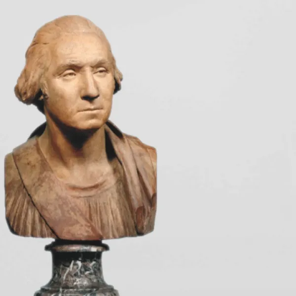 Houdon's Benjamin Franklin and George Washington