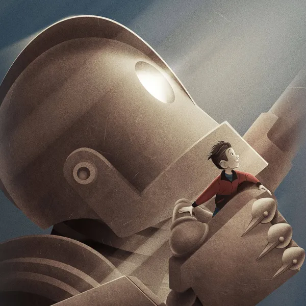 A still from the film The Iron Giant