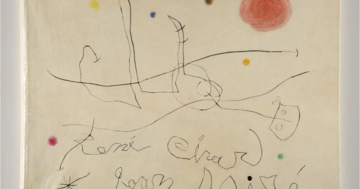 Joan Miró's Portfolio Cover for 