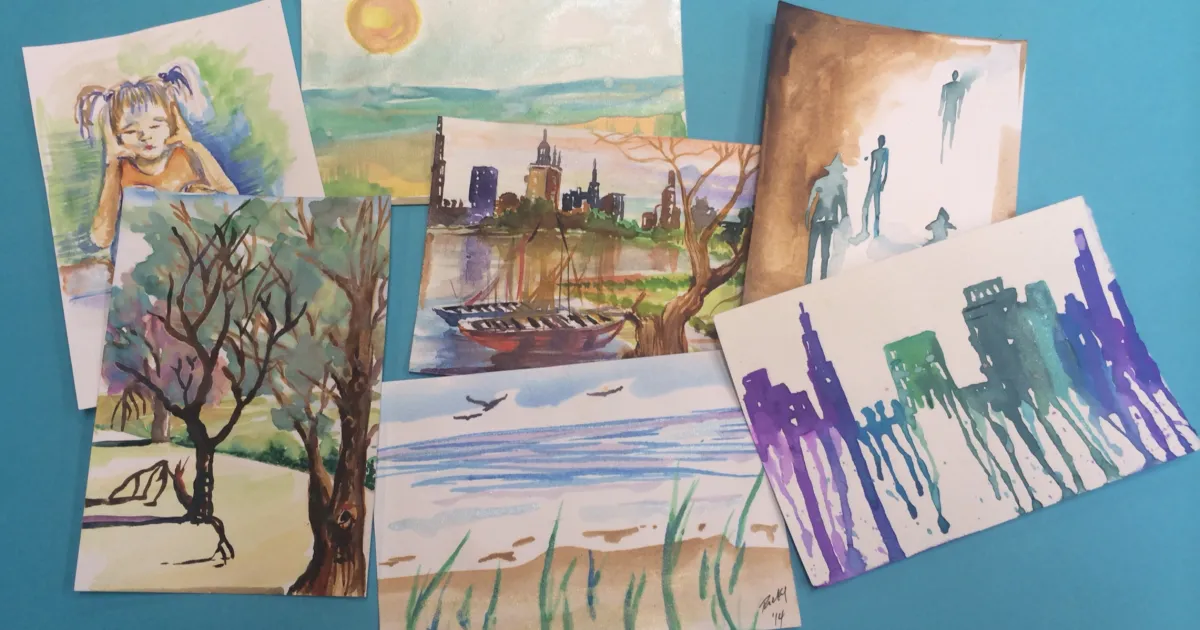 Drop-in Workshop: Watercolor Postcards
